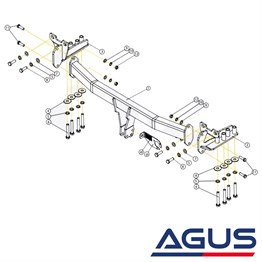 LAND ROVER Range Rover Evoque Çeki Demiri 2018- (L551)