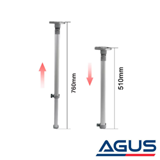 Lippert Dipten Kırmalı Mafsallı & Ayarlanabilir Katlanır Karavan Masa Ayağı