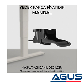 Masa Yükseklik Ayar Mandalı + Çelik Halat Kablosu