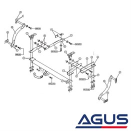 MERCEDES 200-300-Serisi Çeki Demiri W124 1985-1995 Sedan