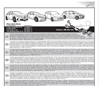 MERCEDES B Serisi W247 2019- Römork Tesisatı 13P