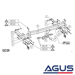 MERCEDES C-Serisi Çeki Demiri W204 2008-2014 Sedan,Stationwagon,Coupe