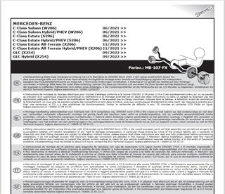 MERCEDES C Serisi W206 2021- Römork Tesisatı 7P