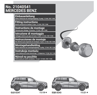 MERCEDES EQB X243 2021- Römork Tesisatı 13P
