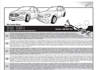 MERCEDES GLA H247 2020- Römork Tesisatı 13P