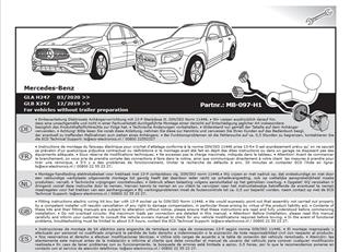 MERCEDES GLB X247 2019- Römork Tesisatı 13P