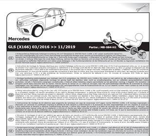 MERCEDES GLS X166 2016-2019 Römork Tesisatı 13P