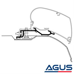Sprinter/Crafter Thule Tente Tavan Montaj Braketi 2007-2016