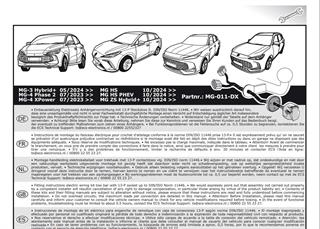 MG ZS Electric Römork Tesisat 13P