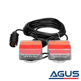 Mıknatıslı Led Römork Stop Lambası Seti 7 Pin Soketli 12v