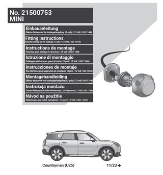 MINI Countryman U25 2023- Römork Tesisat 13P