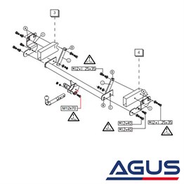MITSUBISHI Pajero Pinin Çeki Demiri 1999-2005 2 Kapı