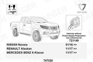 NISSAN Navara 2017- Römork Tesisatı 13P