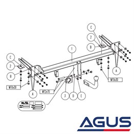 OPEL Astra H Çeki Demiri 2004-2010 Stationwagon