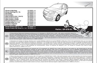 OPEL Combo E 2018-2024 Römork Tesisatı 13P