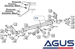 OPEL Combo E Çeki Demiri 2019- Kısa Şase 2785mm