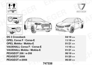 OPEL Mokka 2021- Römork Tesisat 13P