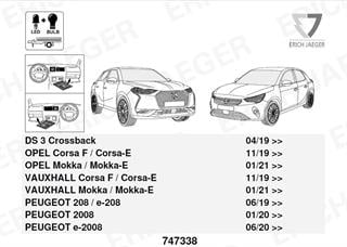 PEUGEOT 2008 2019- Römork Tesisat 13P