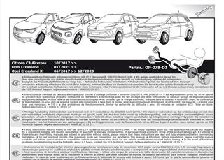 OPEL Crossland Römork Tesisatı 13P