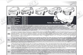 PEUGEOT 3008 2016-2024 Römork Tesisat 13P