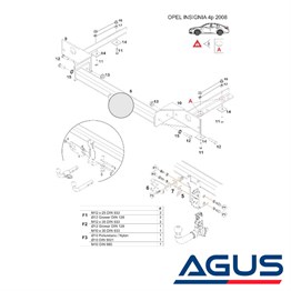 OPEL Insignia A Çeki Demiri 2008-2017 Hatchback,Sedan,Stationwagon