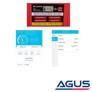 Outdo 12V Lifepo4 200Ah Dijital Ekranlı Smart Lityum Akü 