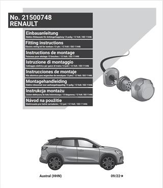 RENAULT Austral Römork Tesisatı 13P