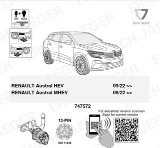 RENAULT Austral Römork Tesisatı 13P