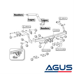 RENAULT Clio Symbol Çeki Demiri 2013- Sedan