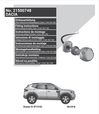 RENAULT Duster 2024- Römork Tesisatı 13P