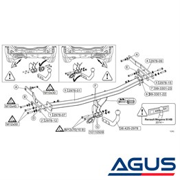 RENAULT Megane III Çeki Demiri 2009-2015 Hatchback