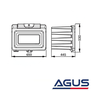 Römork Kilitli Alet Çantası 80 Litre
