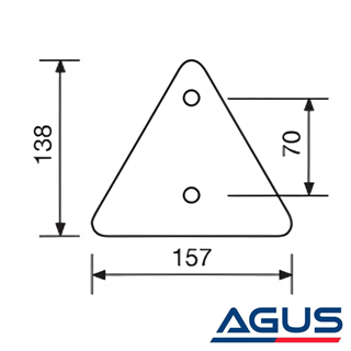 Römork ve Karavan Kırmızı Üçgen Reflektör E Belgeli