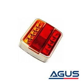 Römork ve Karavan Led Stop Lambası 12 Volt Kare Tip