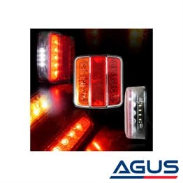 Römork ve Karavan Led Stop Lambası 12 Volt Kare Tip