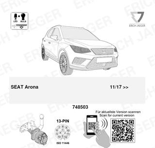 SEAT Arona 2024- Römork Tesisatı 13P