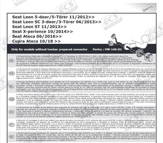 SEAT Leon 2013-2020 Römork Tesisatı 13P