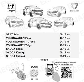 SEAT Ibiza 2024- Römork Tesisatı 13P