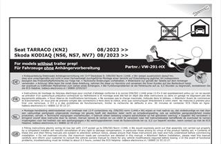 SEAT Tarraco 2024- Römork Tesisatı 13P