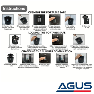 Taşınabilir Şifreli Seyahat Eşya Saklama Kutusu