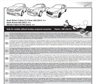 SKODA Fabia 2021- Römork Tesisatı 13P