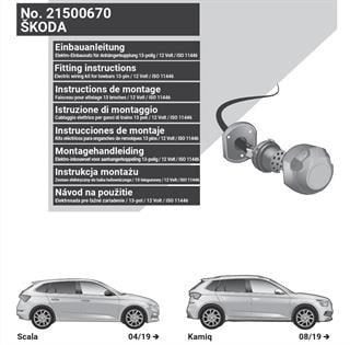 SKODA Kamiq 2024- Römork Tesisatı 13P