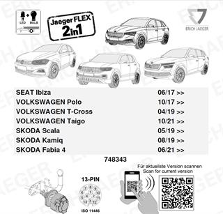 SKODA Kamiq 2024- Römork Tesisatı 13P