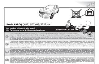 SKODA Karoq 2024- Römork Tesisatı 13P