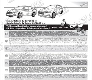SKODA Octavia 2020-2023 Römork Tesisatı 13P