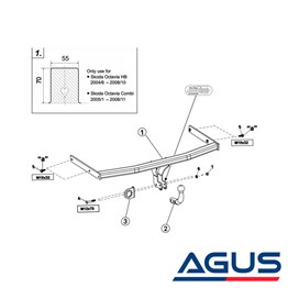SKODA Octavia II Çeki Demiri 2010-2012 Sedan,Hatchback, Stationwagon
