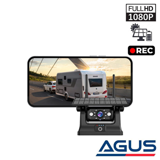 Solar Şarjlı Wireless Karavan Geri Görüş Kamerası 1080P - Premium