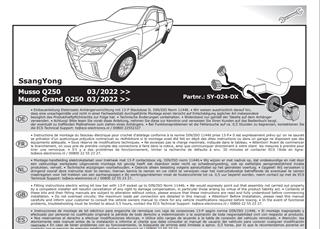 SSANGYONG Musso 2022- Römork Tesisatı 13P
