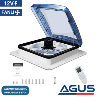 SUGA 40x40cm Fanlı, Kumandalı, Yağmur Sensörlü Heki