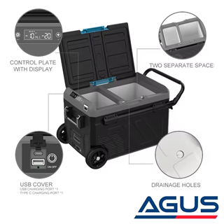 Suga Donduruculu ve Kompresörlü Mobil Buzdolabı 40 LT